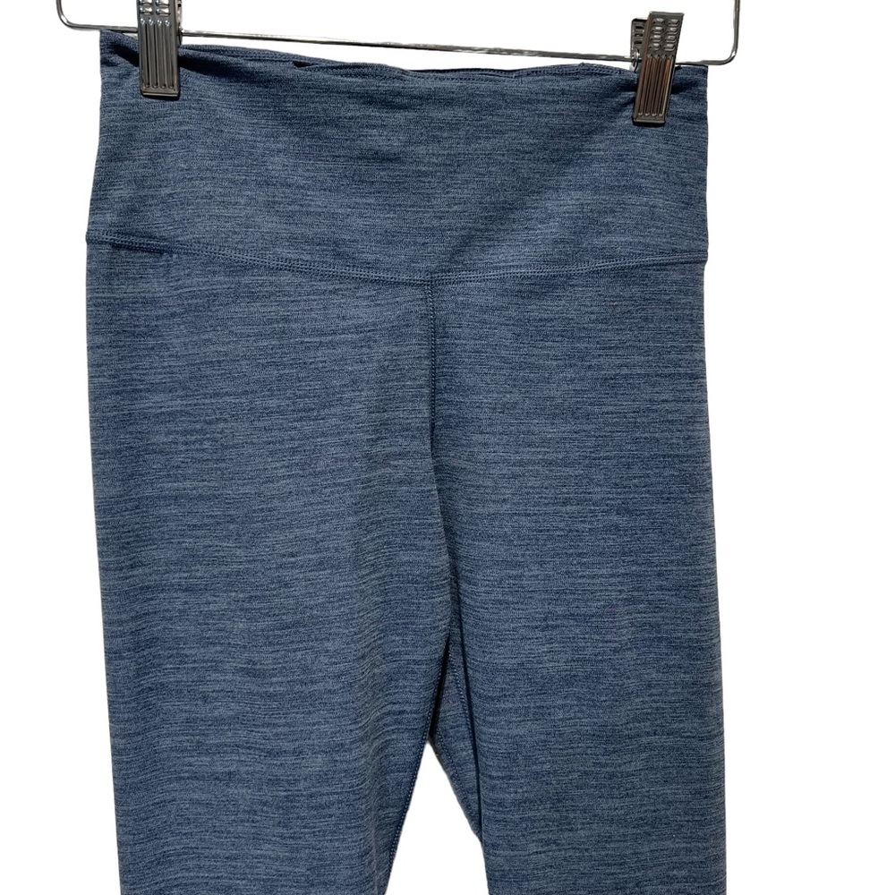 Nike One Luxe Blue Heathered Mid Rise Tights Women’s Leggings Size Extra Small - Picture 3 of 9